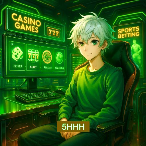 Imagem promocional do app oficial 5HHH destacando a conveniência de jogar cassino online pelo celular ou navegador