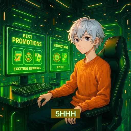 Imagem promocional do app oficial 5HHH destacando a conveniência de jogar cassino online pelo celular ou navegador